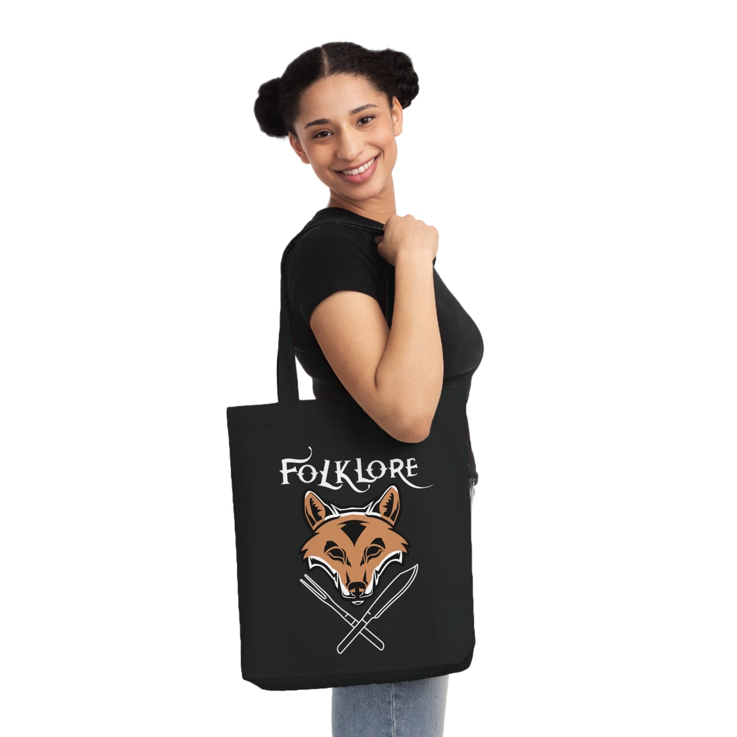 'The Fox' Woven Tote Bag